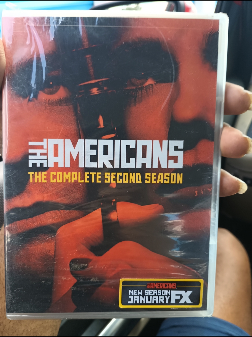 The Americans: The Complete Second Season DVD - Red/Black Cover